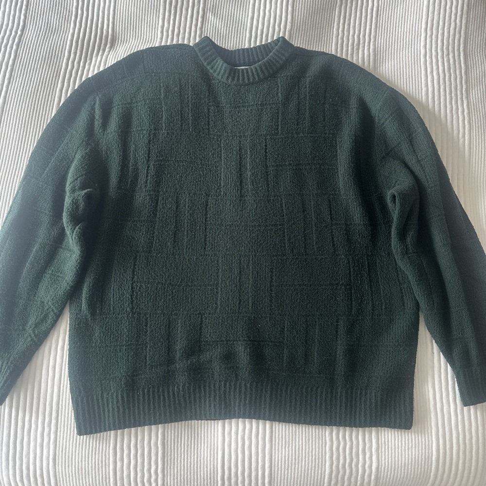 Men's Abercrombie Green Soft Sweater